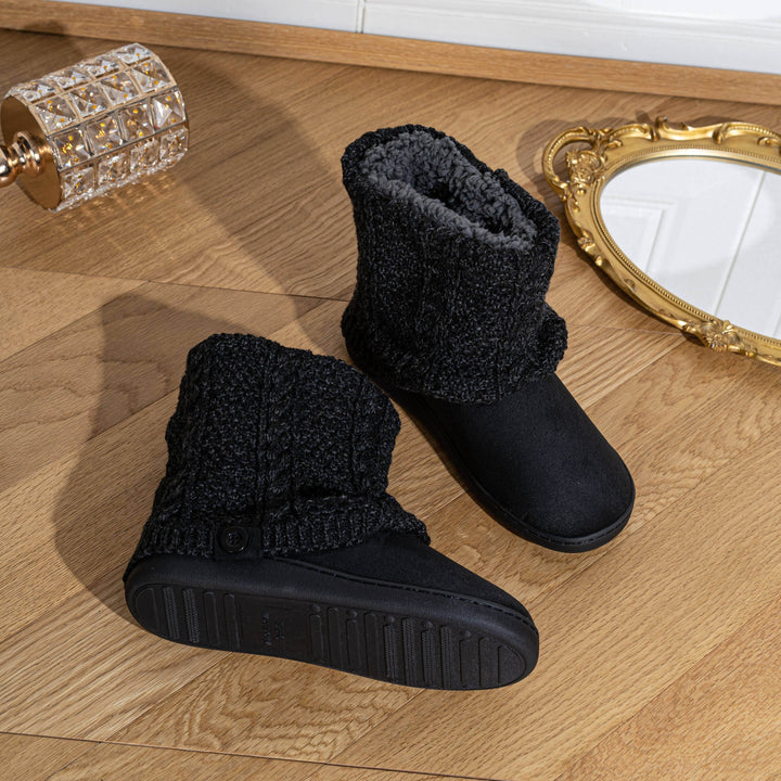Maisie | Cozy Knit-Cuff Boots