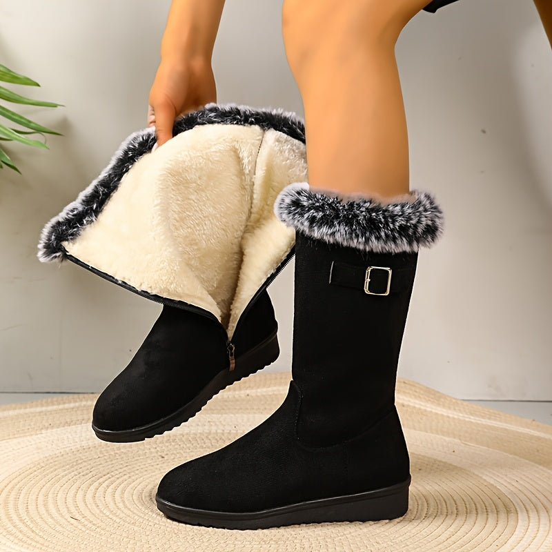 Katherine | Cozy Fur-Trimmed Winter Boots
