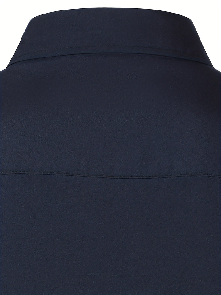 Lucille | Contrast-Trim Long Sleeve Shirt