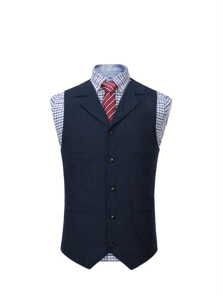 Colton | Heritage Herringbone Vest
