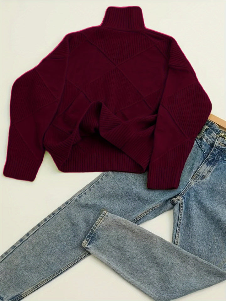 Maeve | Textured Turtleneck Sweater