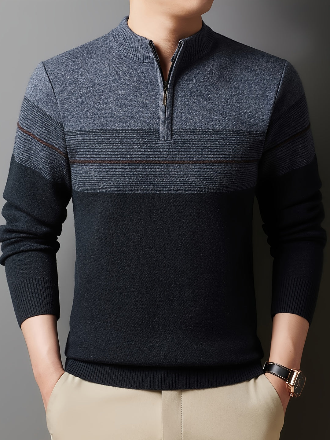 Lucas | Quarter-Zip Knit Sweater