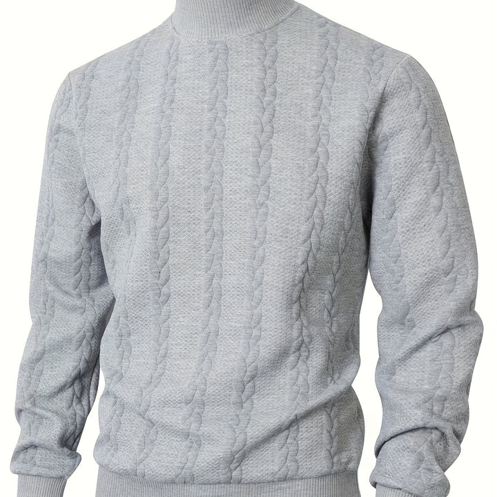 Merritt | Textured High-Neck Sweatshirt