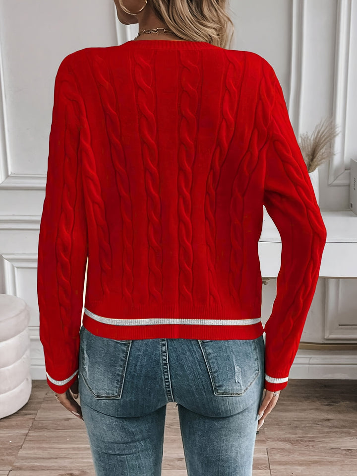 Claire | Refined Cable-Knit Cardigan
