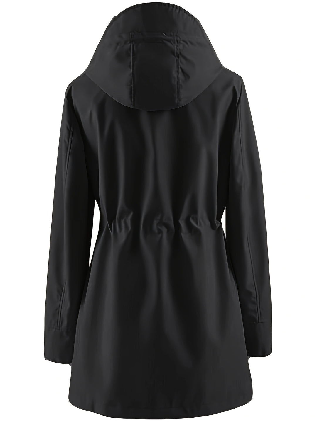 Joyce | Hooded Drawstring Rain Jacket