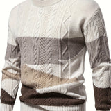Simon | Textured Colour-Block Sweater