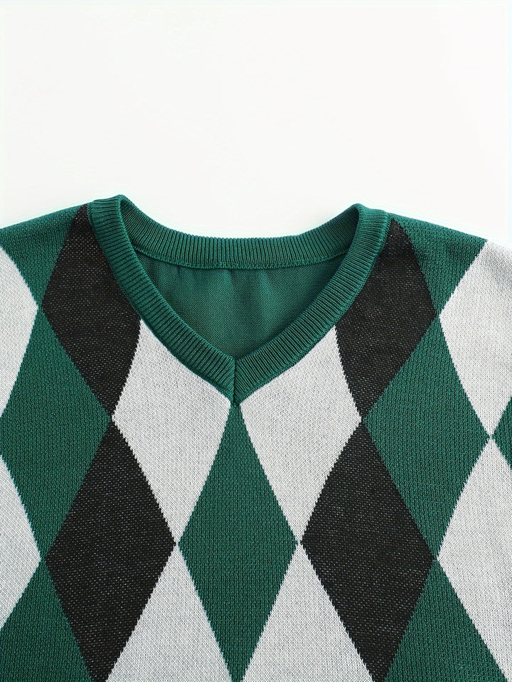 Chandler | Classic Argyle Sweater Vest