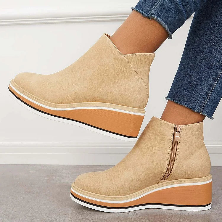 Odessa | Sleek Platform Ankle Boots