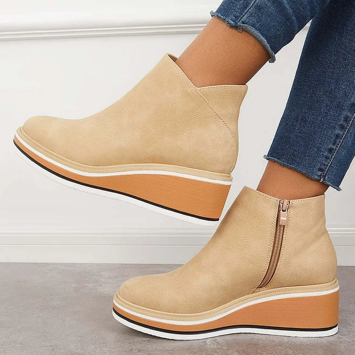 Odessa | Sleek Platform Ankle Boots