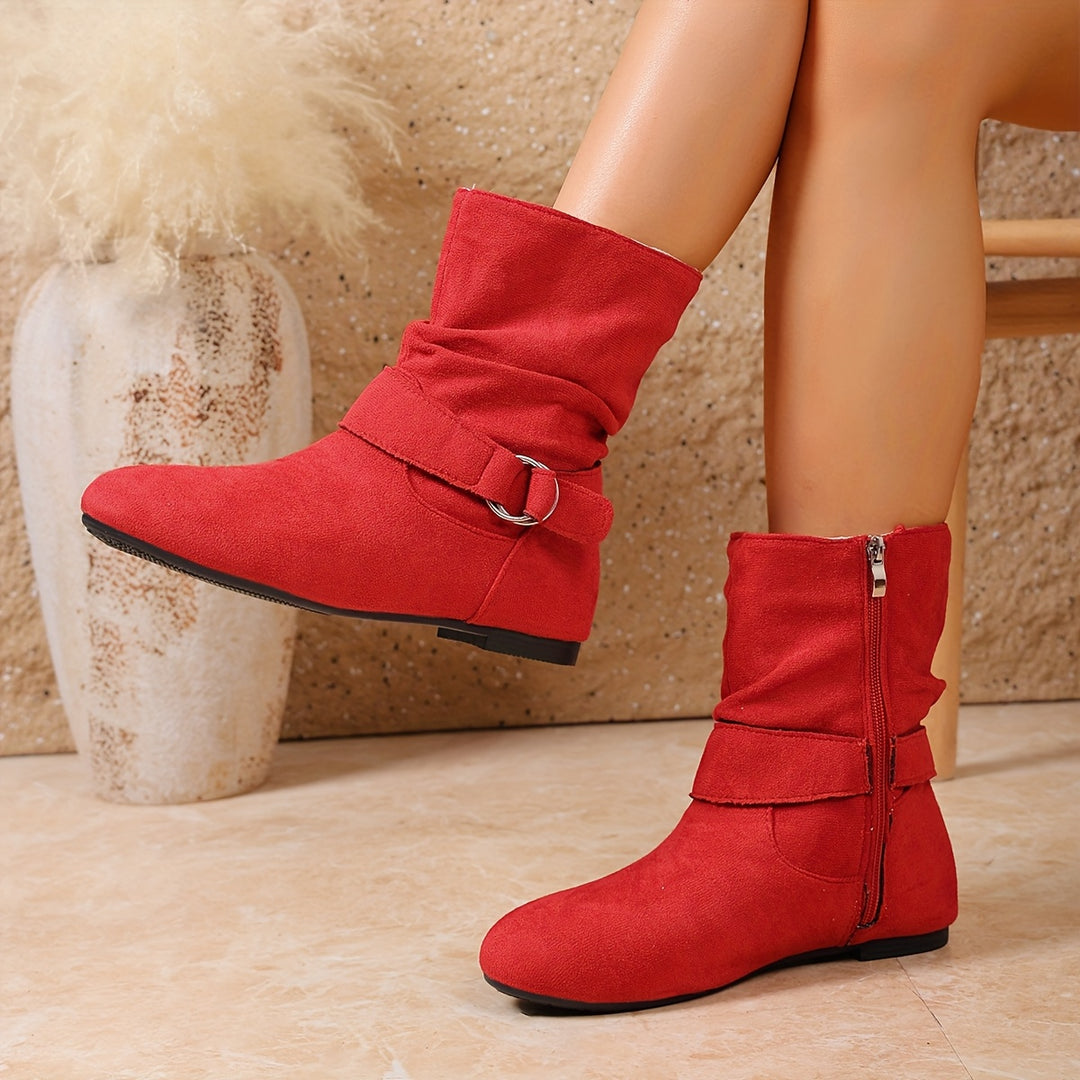 Delaney | Slouch Buckle Boots