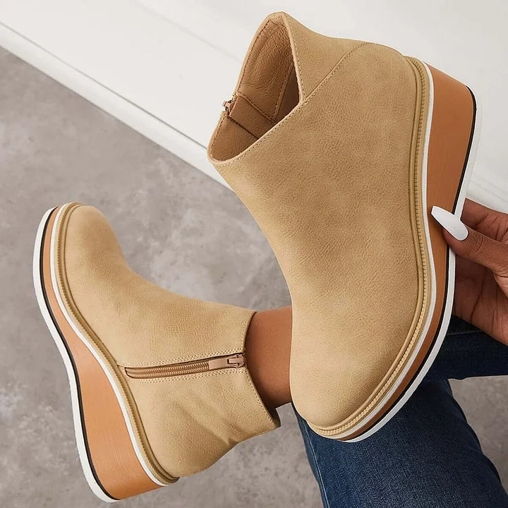 Odessa | Sleek Platform Ankle Boots
