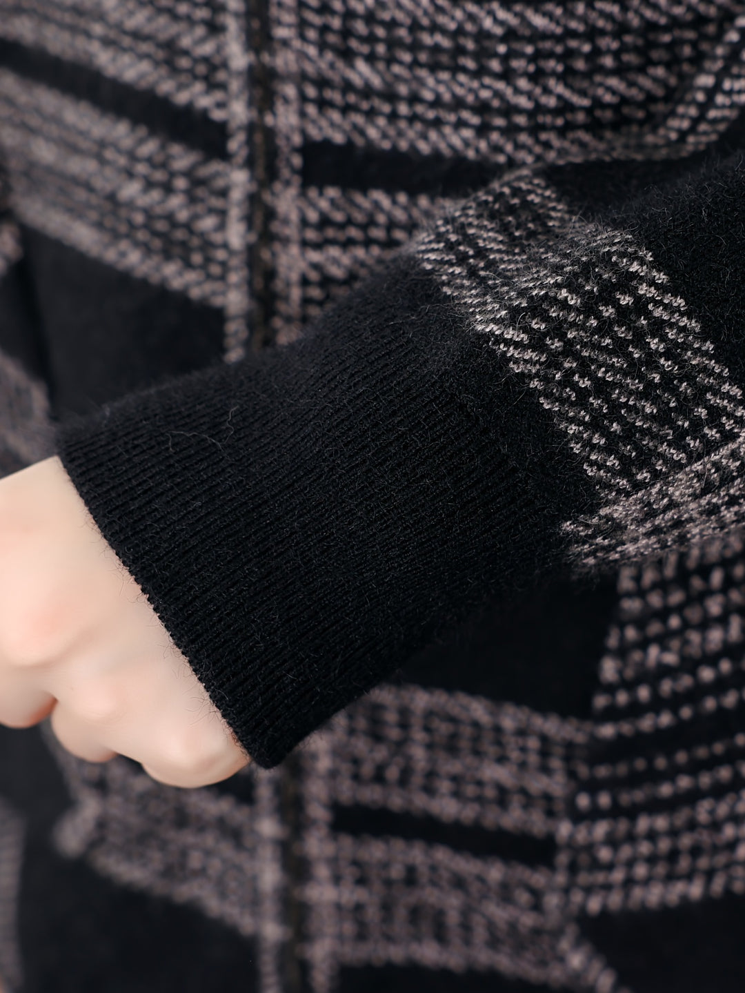 Rosanna | Hooded Checked Zip Jacket