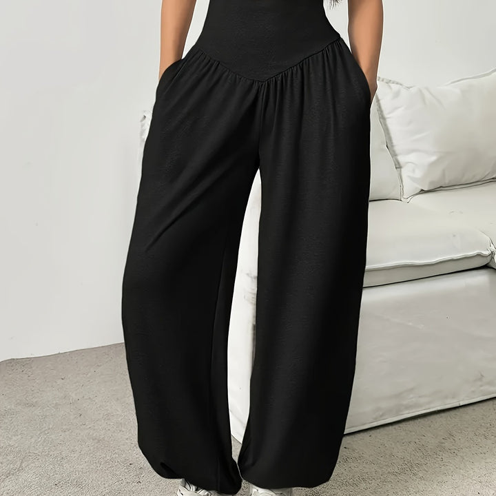 Ramona | High-Waist Wide-Leg Lounge Trousers