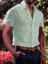Grant | Refined Striped Short Sleeve Shirt