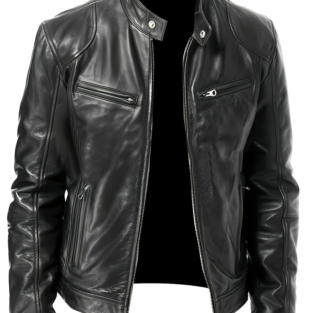 Bryson | Stand-Collar Moto Jacket