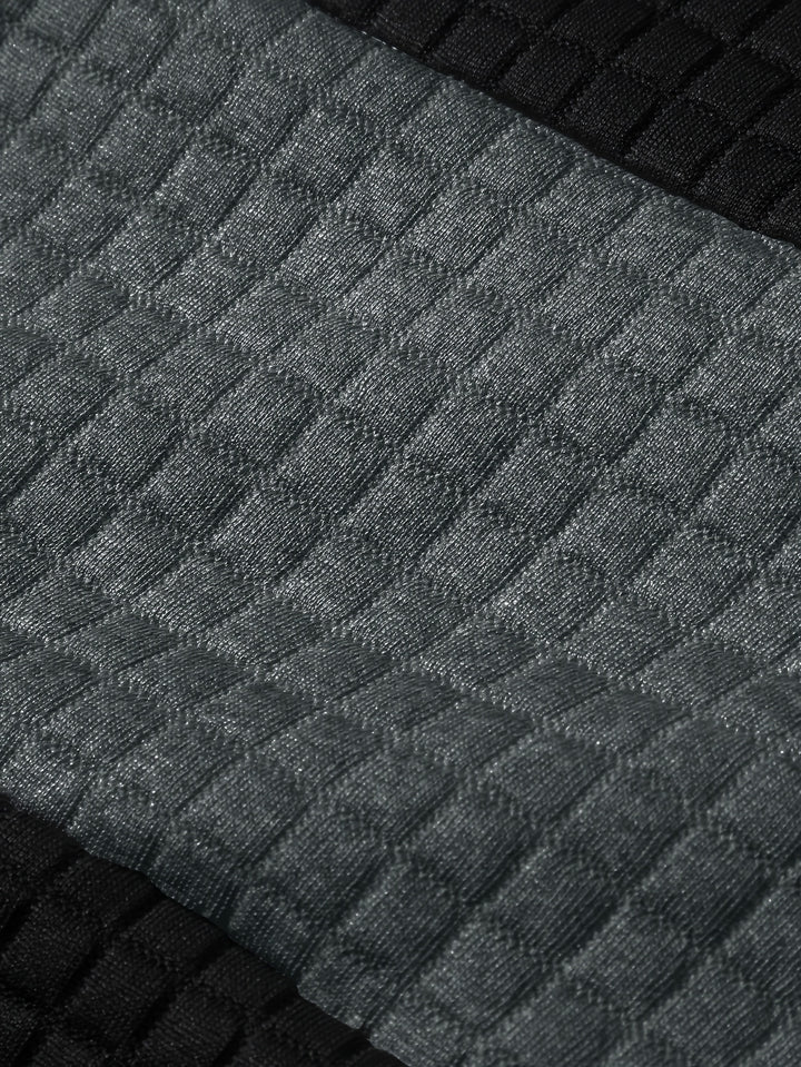 Hayes | Textured Colour-Block Hoodie
