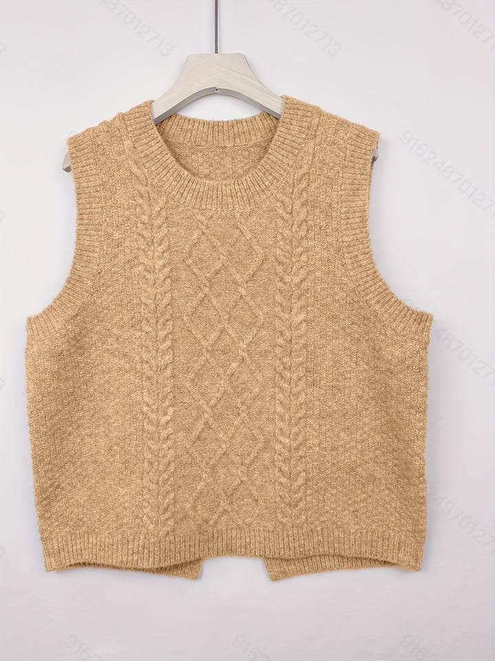 Brooke | Cable-Knit Sweater Vest