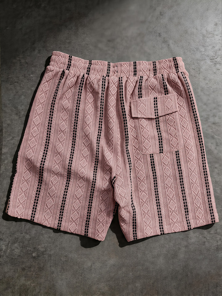 Nolan | Textured Drawstring Shorts