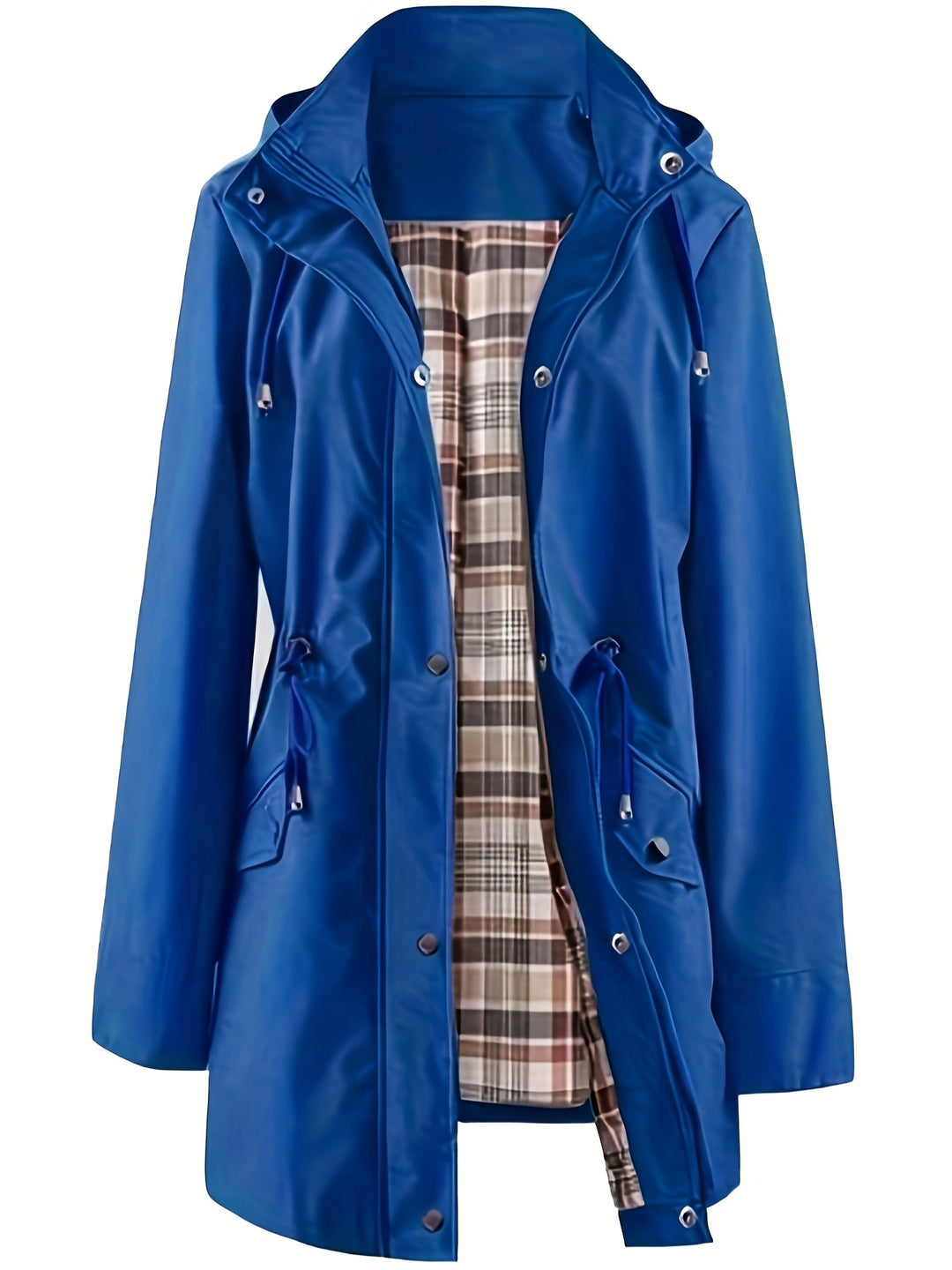 Joyce | Hooded Drawstring Rain Jacket