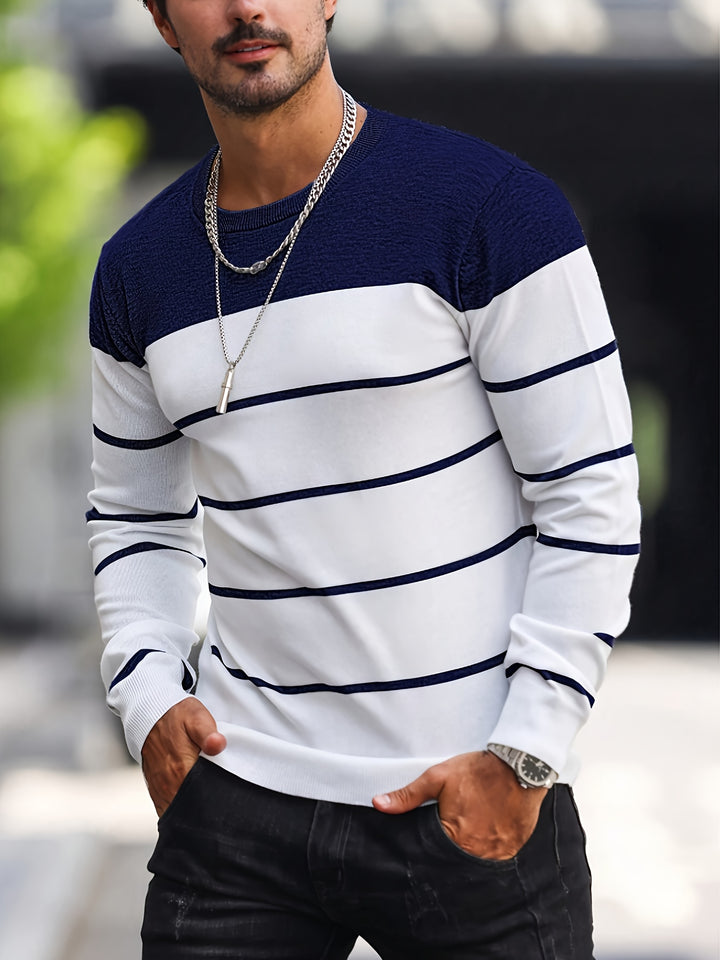 Henry | Striped Crew Neck Sweater