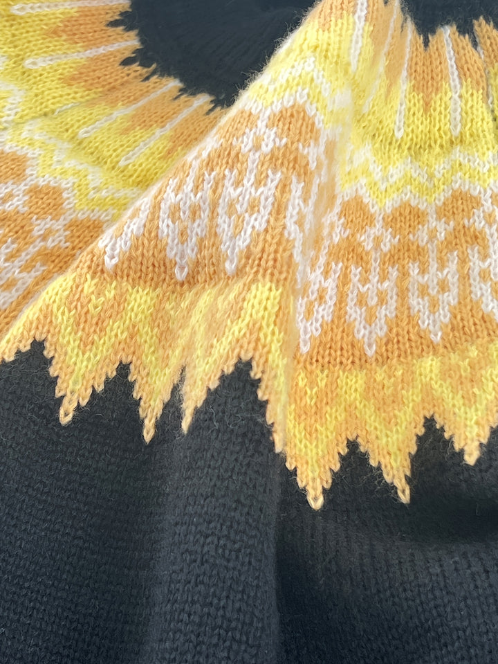 Brenna | Chunky Jacquard Round Neck Sweater