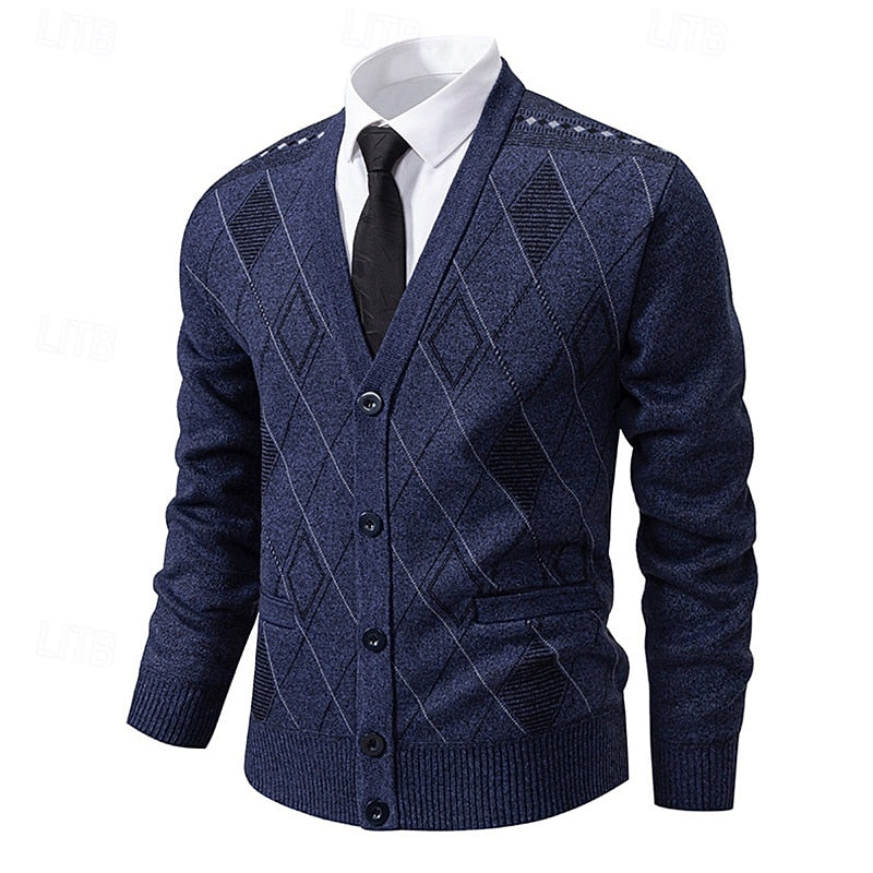 Weston | Refined Argyle Cardigan