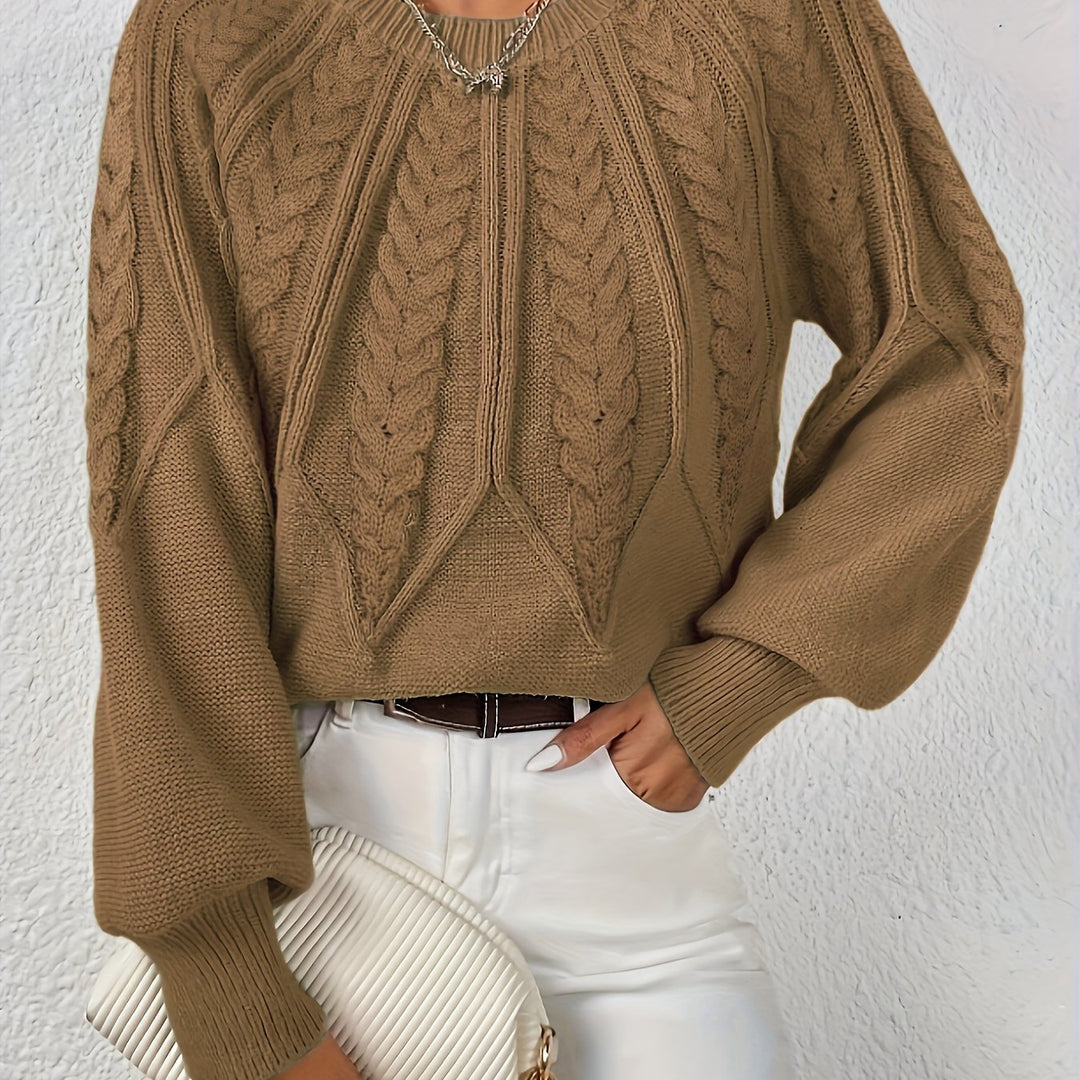 Eleanor | Relaxed Cable-Knit Sweater