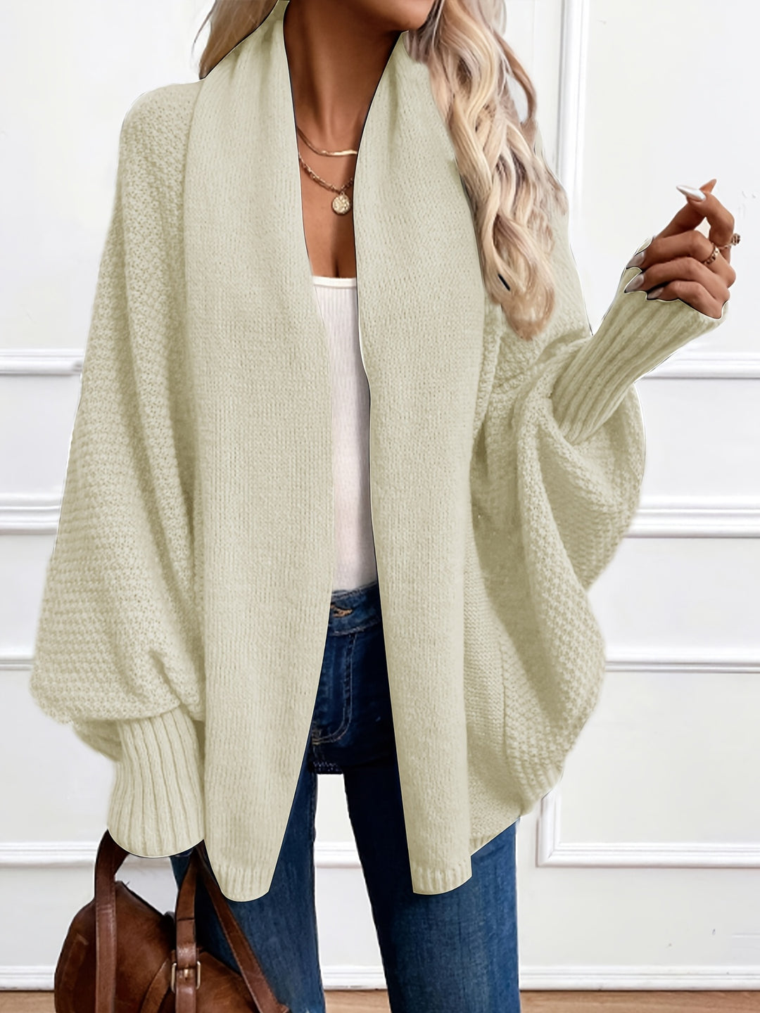 Clarissa | Draped Shawl-Collar Cardigan