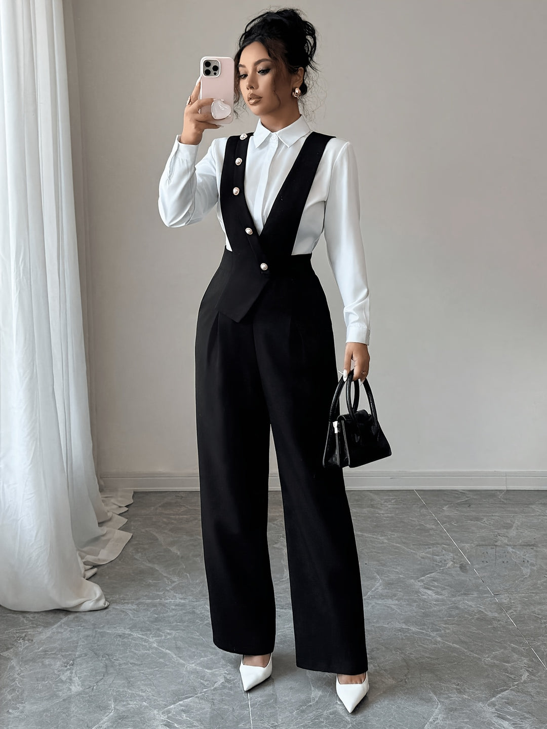 Coralie | Tailored Wide-Leg Jumpsuit