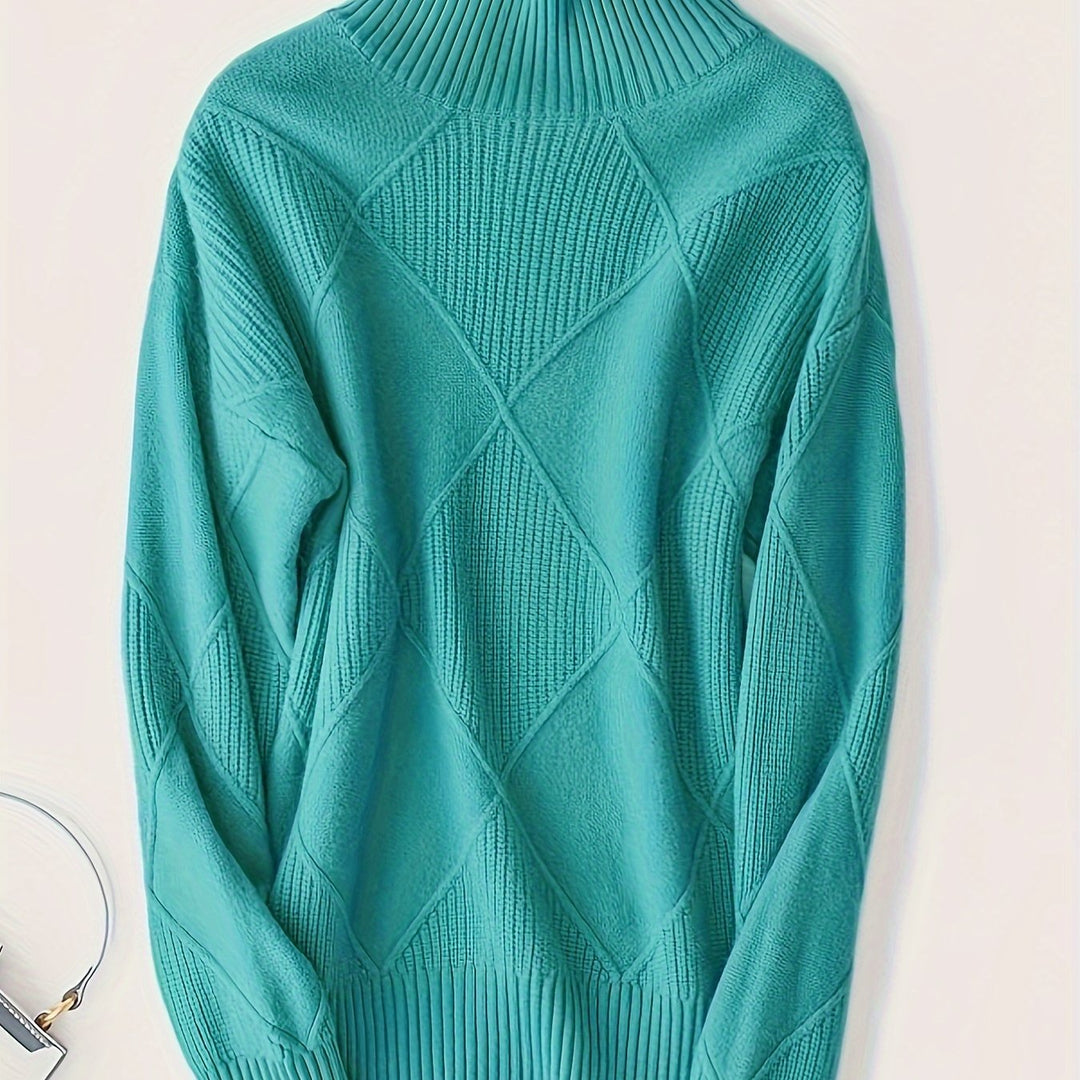 Maeve | Textured Turtleneck Sweater