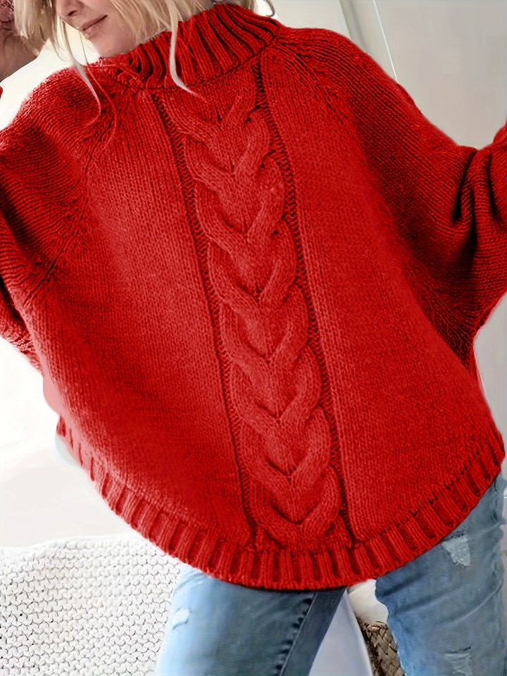 Gwendolyn | Cable-Knit High-Neck Sweater