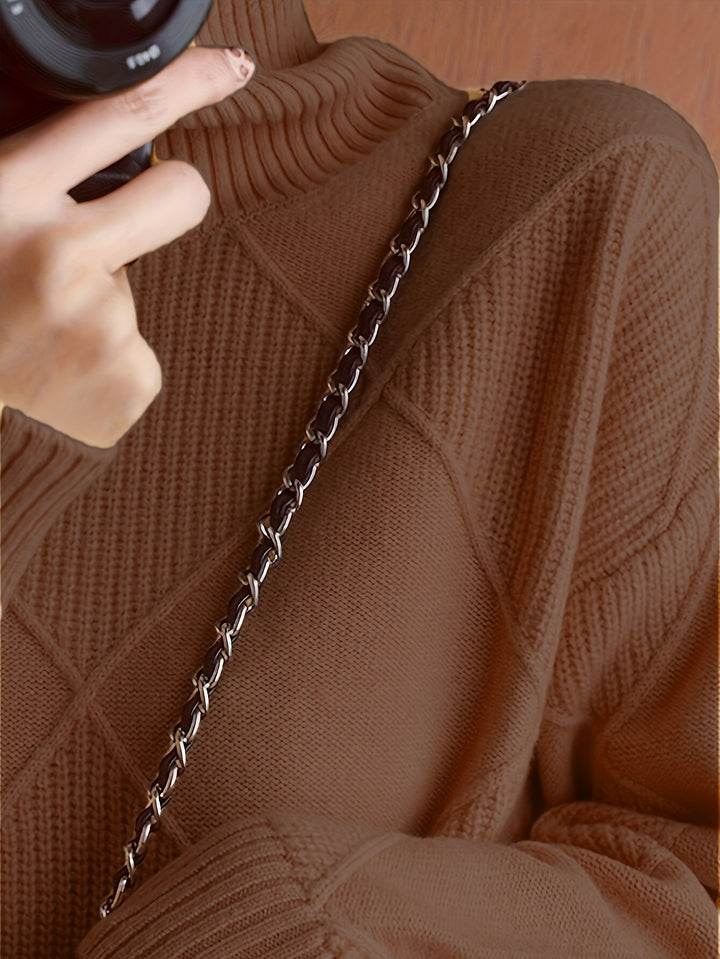 Maeve | Textured Turtleneck Sweater