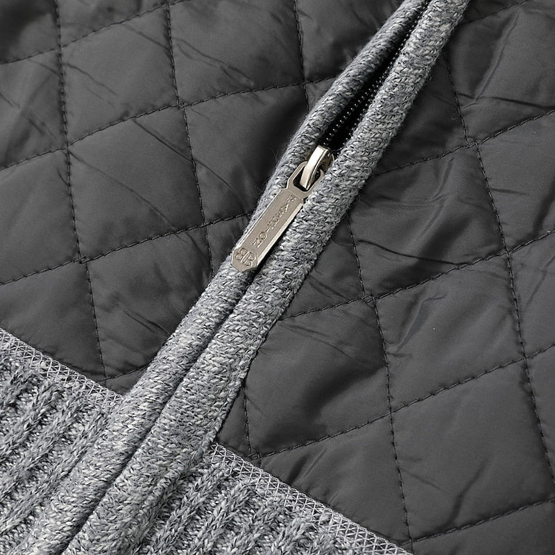 Nicholas | Zip-Up Stand Collar Cardigan