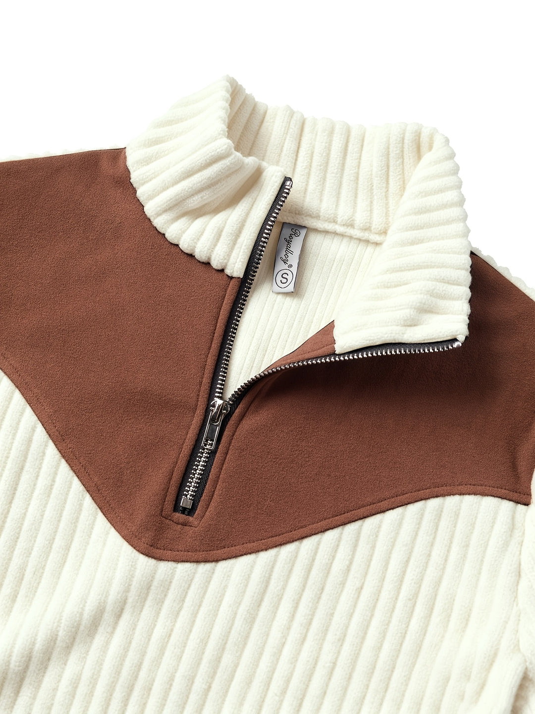 Lucinda | Ribbed Quarter-Zip Pullover