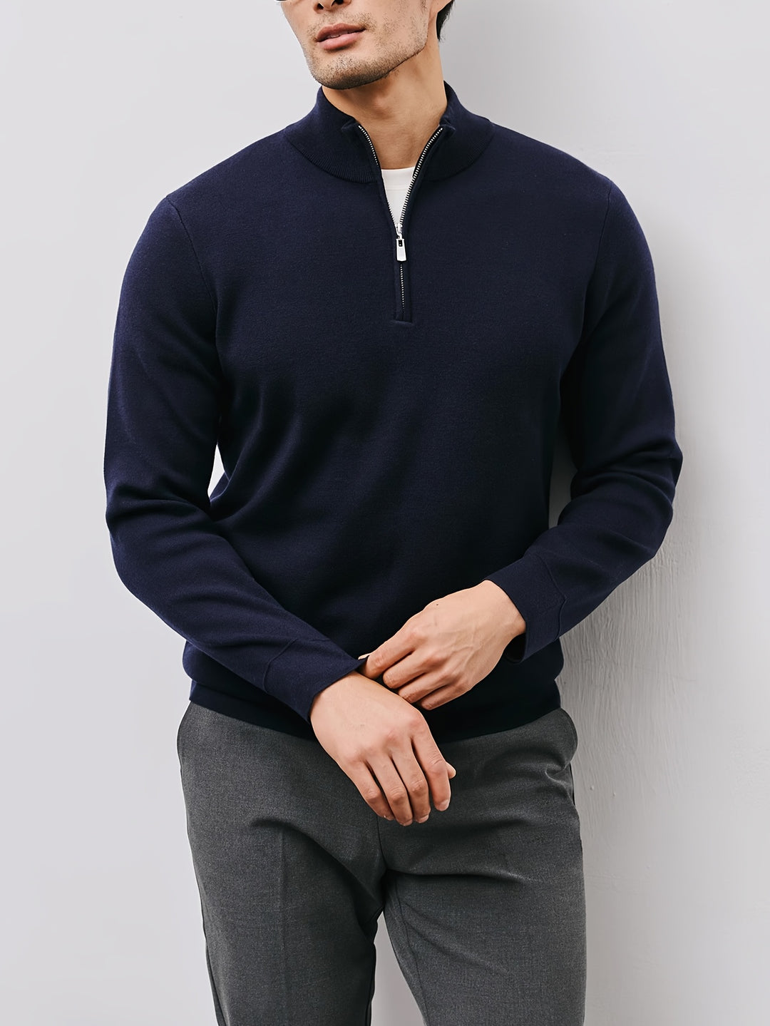 Nathaniel | Refined Quarter-Zip Sweater
