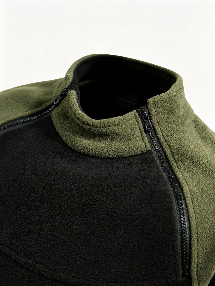 Nolan | Zip-Detail Mock-Neck Pullover