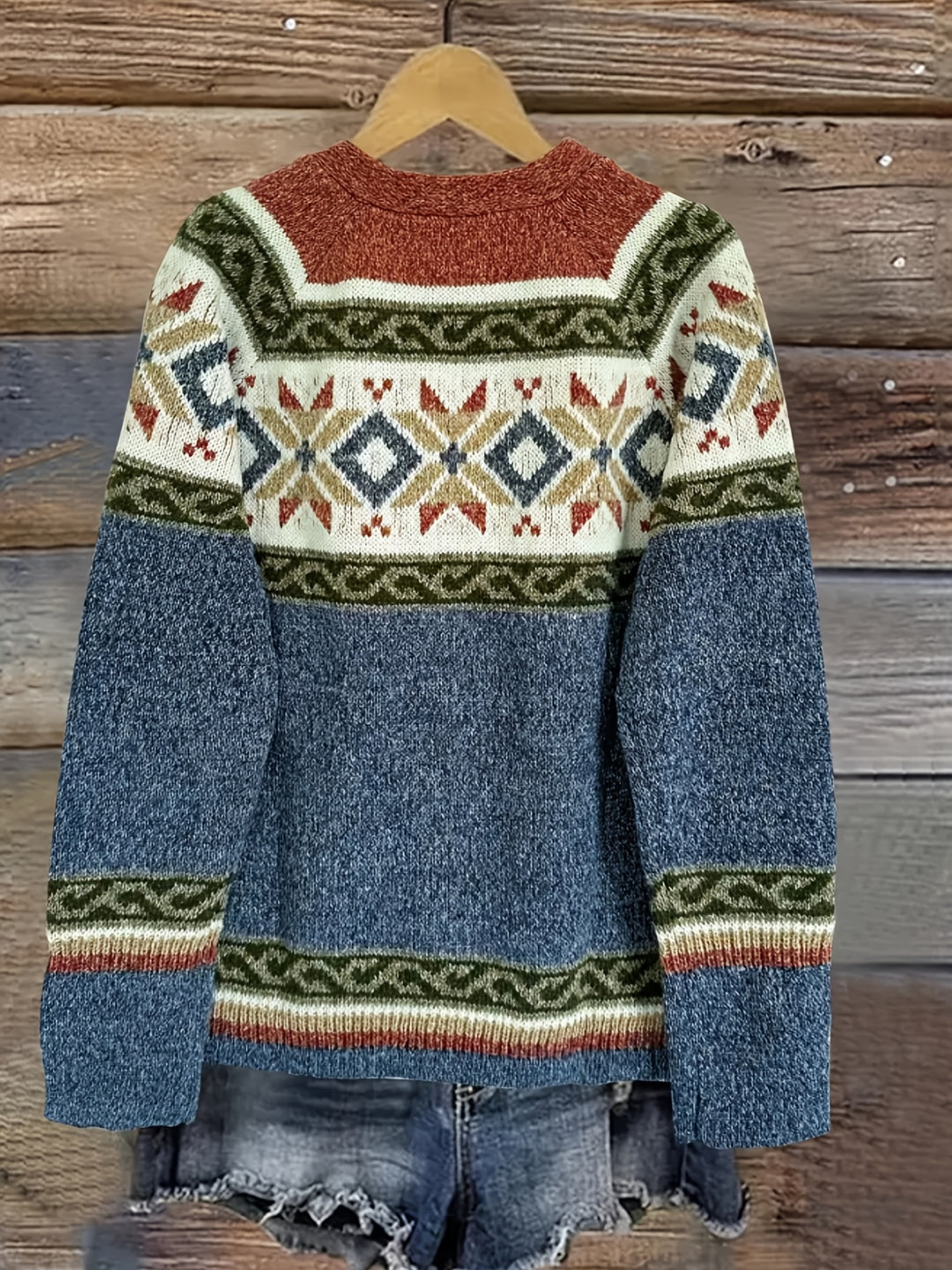 Harlow | Patterned Button-Front Cardigan
