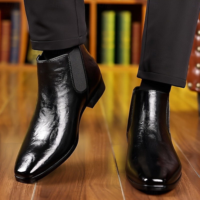 Emory | Polished Ankle Chelsea Boots