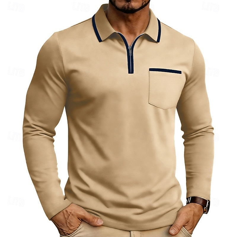 Maurice | Refined Quarter-Zip Polo Shirt