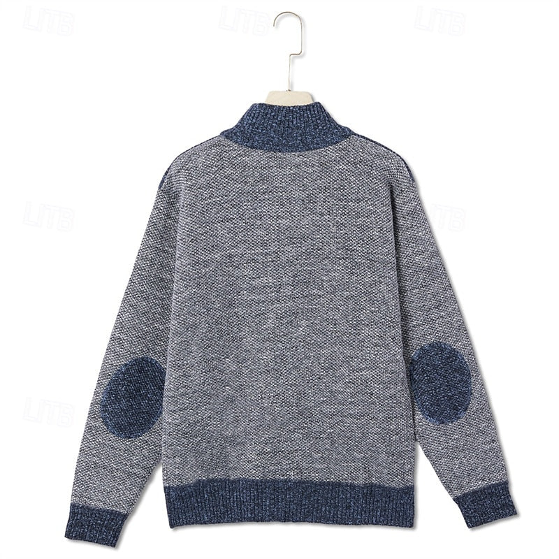 Declan | Textured Zip-Up Cardigan
