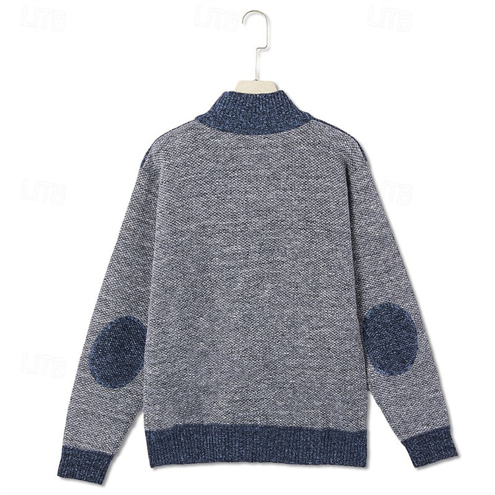 Declan | Textured Zip-Up Cardigan