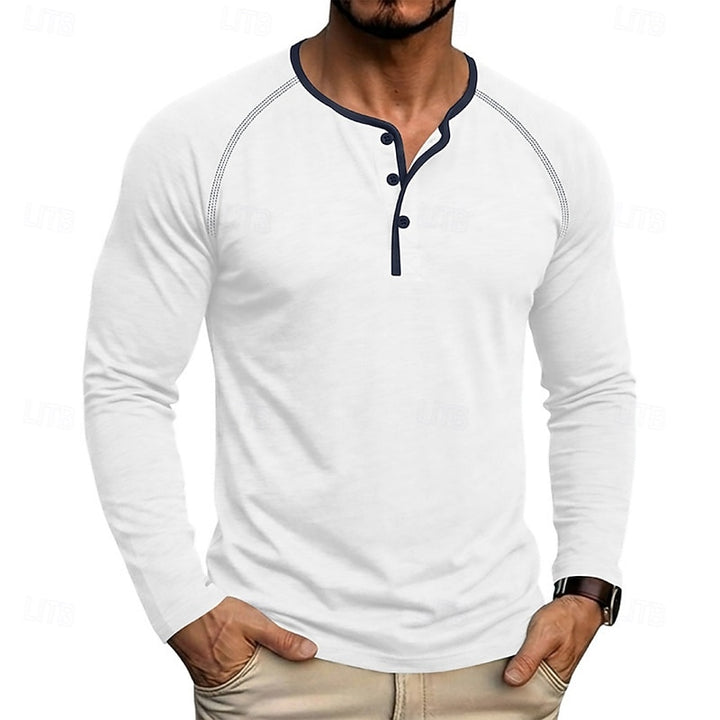 Owen | Classic Button Henley Shirt
