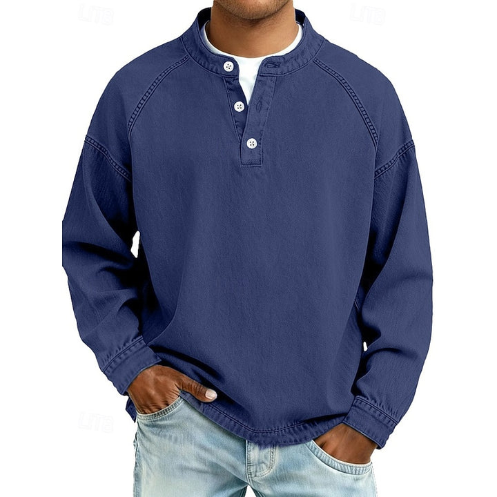 Colby | Vintage Washed Henley Shirt