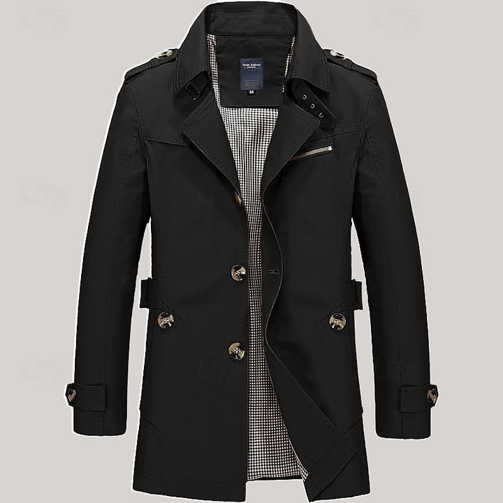 Leonard | Refined Single-Breasted Trench Coat