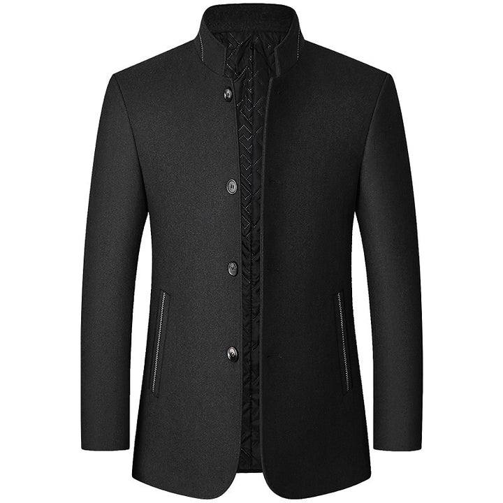 Gregory | Refined Stand-Collar Overcoat