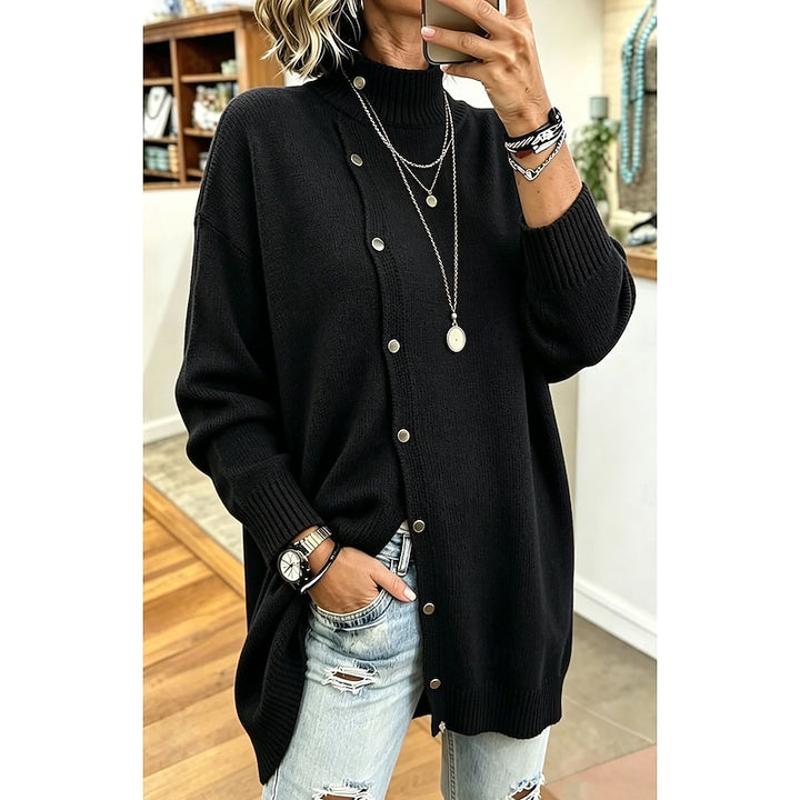 June | Longline Button-Front Cardigan