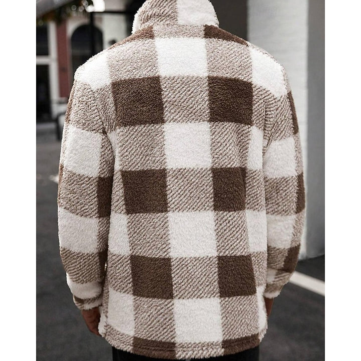 Merritt | Checked Standing-Collar Jacket