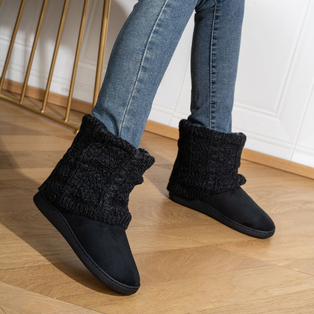 Maisie | Cozy Knit-Cuff Boots