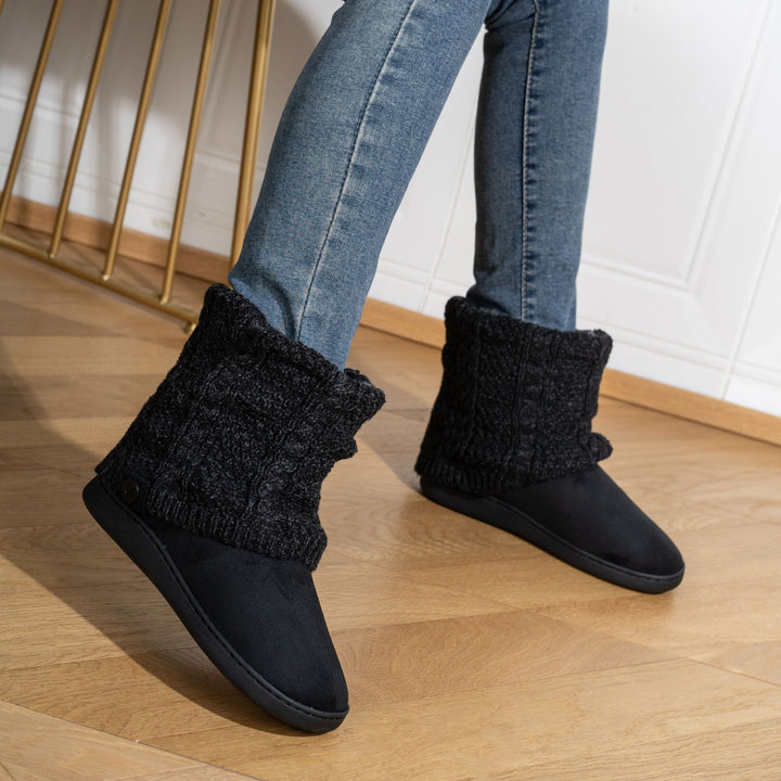 Maisie | Cozy Knit-Cuff Boots