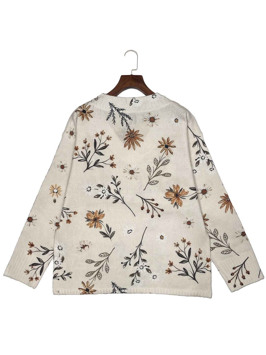 Ainsley | Floral V-Neck Sweater